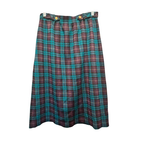 Cape Cod Sportswear Women's Plaid Long Skirt - Picture 2 of 5